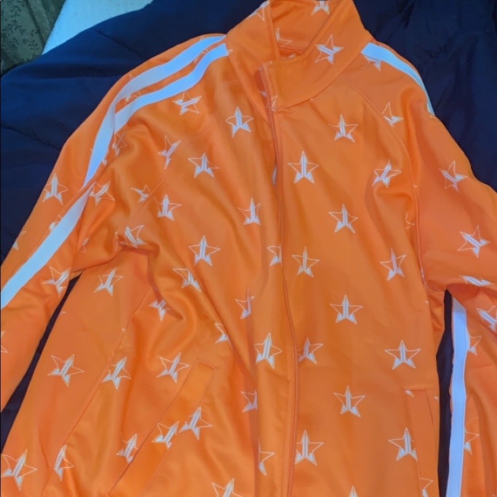 Jeffree star orange track jacket